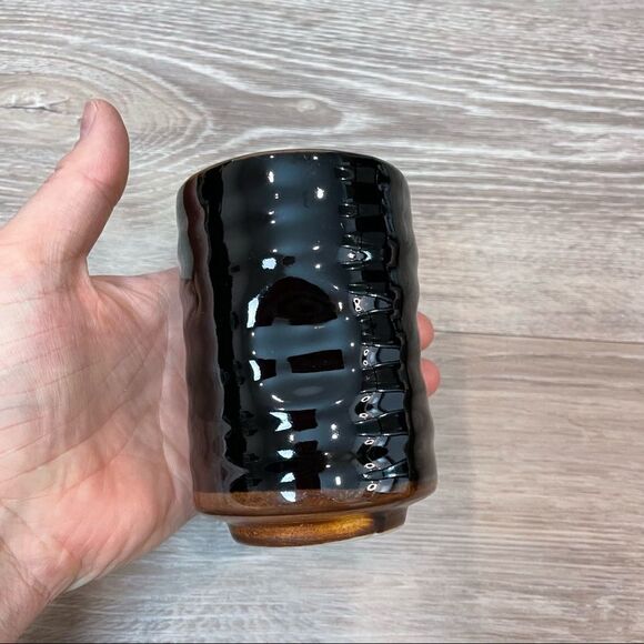 EARTHWARE PRIMITIVE GLAZE CERAMIC SIPPER SUNNY - Picture 4 of 8